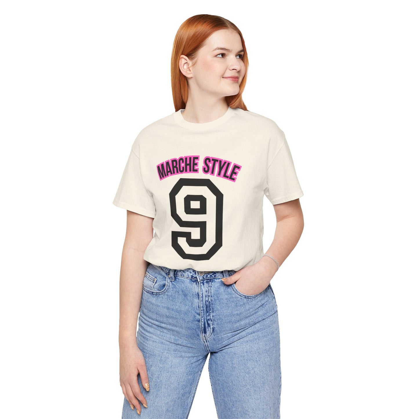 Modern Sport Font Number 9 Unisex Jersey Tee featuring Marche Style quote , Italian region, Customisable