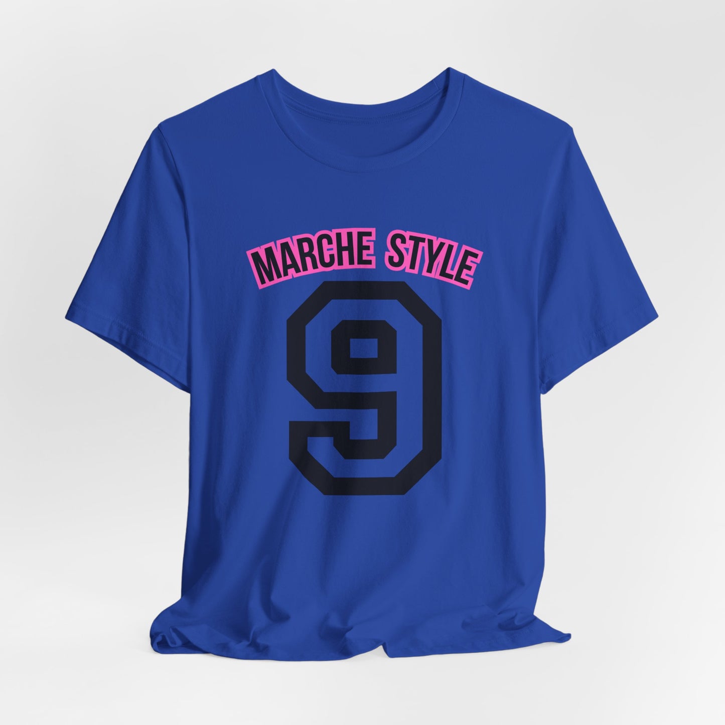 Modern Sport Font Number 9 Unisex Jersey Tee featuring Marche Style quote , Italian region, Customisable