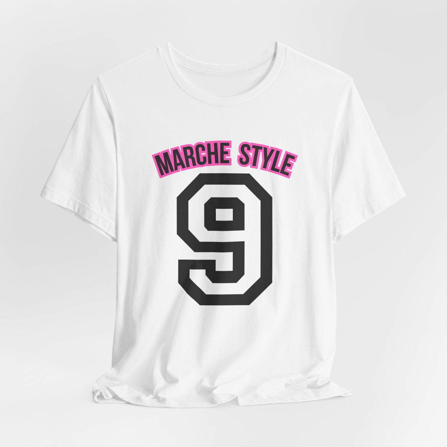 Modern Sport Font Number 9 Unisex Jersey Tee featuring Marche Style quote , Italian region, Customisable